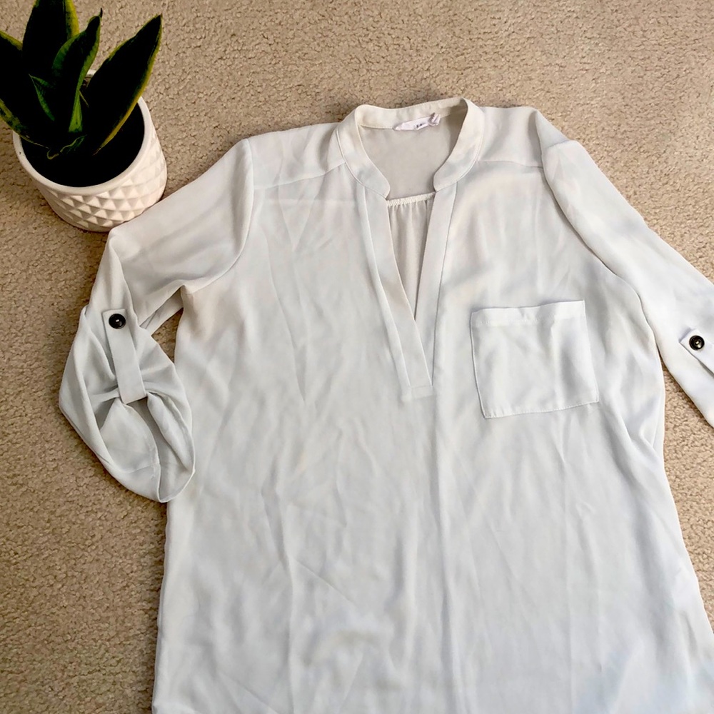 Lush off white tunic top